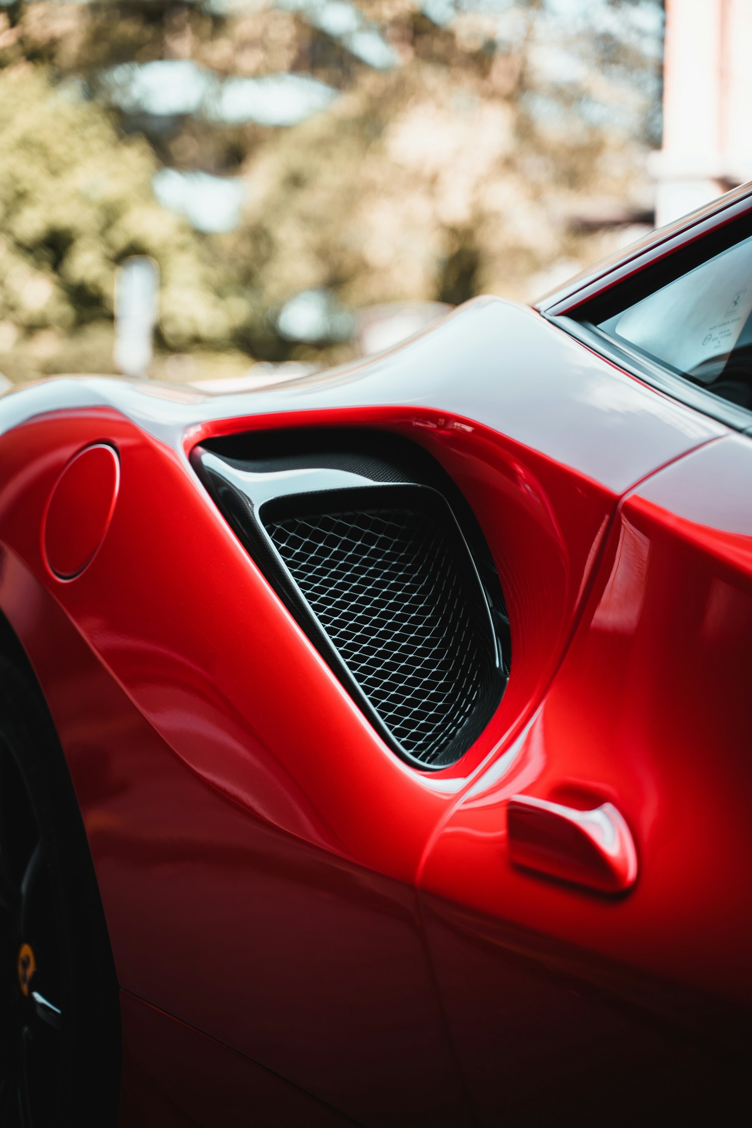Dettaglio sportivo di carrozzeria